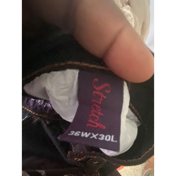 Phat Farm Mens Skinny Fit Dark Wash Stretch Jeans 36W x 30L - Picture 5 of 7